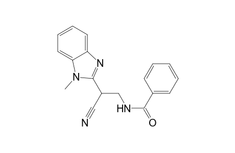 N-[2-cyano-2-(1-methyl-2-benzimidazolyl)ethyl]benzamide
