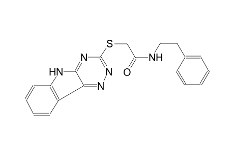 acetamide, N-(2-phenylethyl)-2-(5H-[1,2,4]triazino[5,6-b]indol-3-ylthio)-