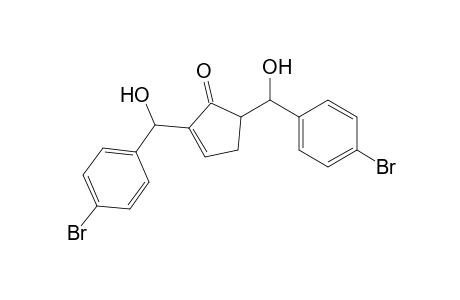 anti-2,5-Bis[Hydroxy(4-bromophenyl)methyl]cyclopent-2-enone