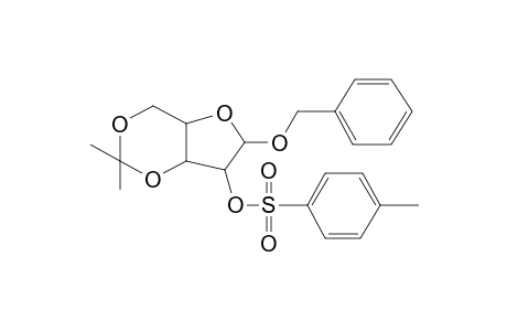 Benzyl 3,5-O-(1-methylethylidene)-2-O-[(4-methylphenyl)sulfonyl]pentofuranoside