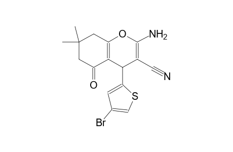 4H-1-benzopyran-3-carbonitrile, 2-amino-4-(4-bromo-2-thienyl)-5,6,7,8-tetrahydro-7,7-dimethyl-5-oxo-