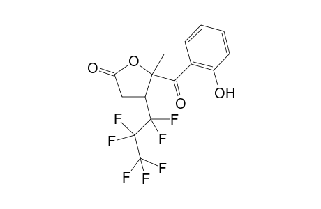 4-(1,1,2,2,3,3,3-heptafluoropropyl)-5-(2-hydroxybenzoyl)-5-methyl-tetrahydrofuran-2-one