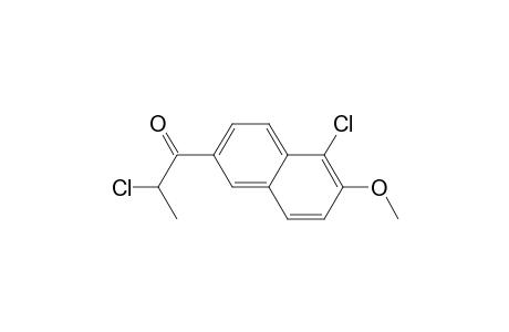 .alpha,5.-Dichloro-1-(6-methoxy-2-naphthyl)propanone