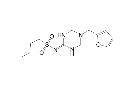 1-butanesulfonamide, N-(5-(2-furanylmethyl)tetrahydro-1,3,5-triazin-2(1H)-ylidene)-