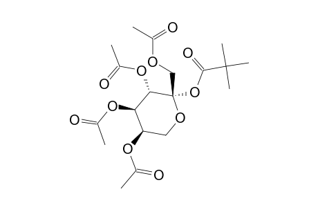 .beta.-D-Fructopyranose, 1,3,4,5-tetraacetate 2-(2,2-dimethylpropanoate)