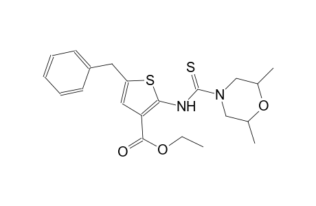 ethyl 5-benzyl-2-{[(2,6-dimethyl-4-morpholinyl)carbothioyl]amino}-3-thiophenecarboxylate