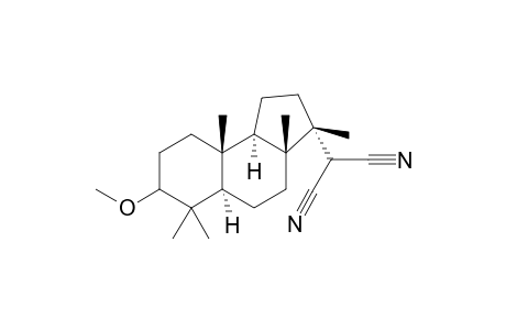 2-((3R,3aR,5aR,9aR,9bR)-7-Methoxy-3,3a,6,6,9a-pentamethyl-dodecahydro-cyclopenta[a]naphthalen-3-yl)-malononitrile