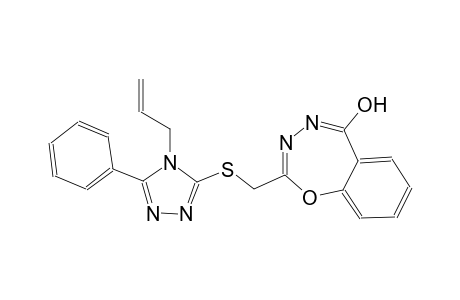 1,3,4-benzoxadiazepin-5-ol, 2-[[[5-phenyl-4-(2-propenyl)-4H-1,2,4-triazol-3-yl]thio]methyl]-