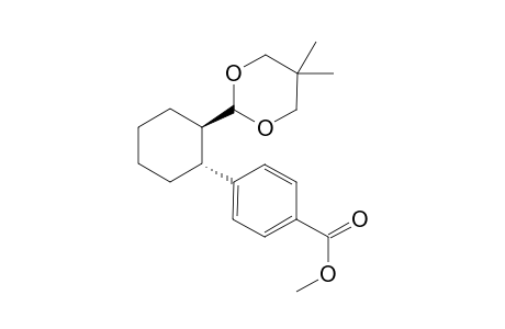 Methyl 4-(trans-2-(5,5-dimethyl-1,3-dioxan-2-yl)cyclohexyl)benzoate