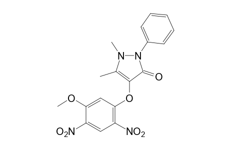4-(2,4-dinitro-5-methoxyphenoxy)antipyrine