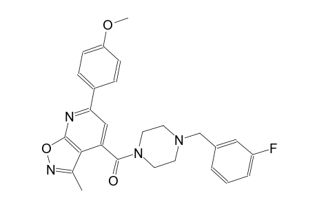isoxazolo[5,4-b]pyridine, 4-[[4-[(3-fluorophenyl)methyl]-1-piperazinyl]carbonyl]-6-(4-methoxyphenyl)-3-methyl-