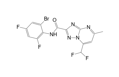 N-(2-bromo-4,6-difluorophenyl)-7-(difluoromethyl)-5-methyl[1,2,4]triazolo[1,5-a]pyrimidine-2-carboxamide