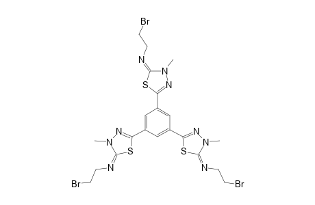 2,2',2''-(1,3,5-BENZENETRIYL)-TRIS-[5-(2-BROMOETHYLIMINO)-4,5-DIHYDRO-4-METHYL-1,3,4-THIADIAZOLE]
