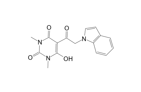 6-Hydroxy-5-(2-indol-1-yl-acetyl)-1,3-dimethyl-1H-pyrimidine-2,4-dione