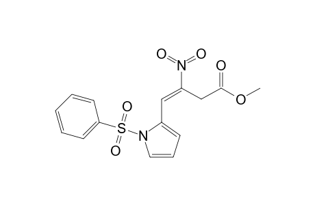 (E)-4-(1-besylpyrrol-2-yl)-3-nitro-but-3-enoic acid methyl ester