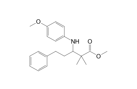 Methyl 3-[N-(4-Methoxyphenylamino)]-2,2-dimethyl-5-phenylpentanoate