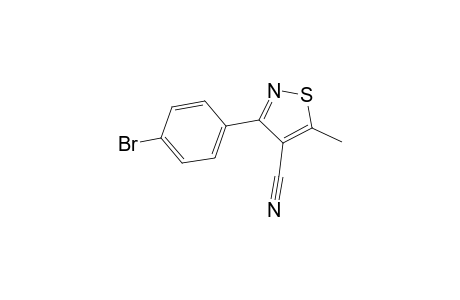 4-Isothiazolecarbonitrile, 3-(p-bromophenyl)-5-methyl-