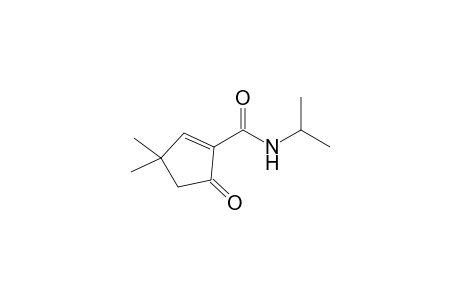 3,3-Dimethyl-5-oxidanylidene-N-propan-2-yl-cyclopentene-1-carboxamide