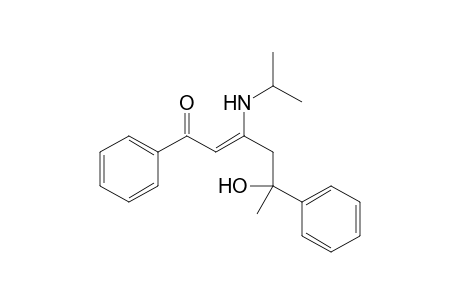 5-Hydroxy-3-(isopropylamino)-1,5-diphenylhex-2-en-1-one