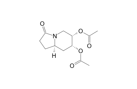 3(2H)-Indolizinone, 6,7-bis(acetyloxy)hexahydro-, [6R-(6.alpha.,7.alpha.,8a.alpha.)]-