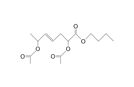 2,6-Diacetoxy-4-heptenoic acid, ethyl ester