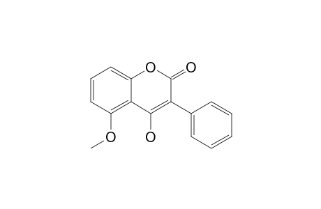 4-Hydroxy-5-methoxy-3-phenyl-1-benzopyran-2-one