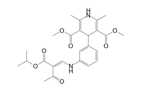 2,6-Dimethyl-4-[3-[[(E)-3-oxo-2-[oxo(propan-2-yloxy)methyl]but-1-enyl]amino]phenyl]-1,4-dihydropyridine-3,5-dicarboxylic acid dimethyl ester