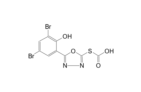 S-[5-(3,5-dibromo-2-hydroxyphenyl)-1,3,4-oxadiazol-2-yl] hydrogen thiocarbonate