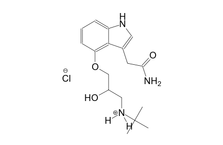 3-{[3-(2-amino-2-oxoethyl)-1H-indol-4-yl]oxy}-N-(tert-butyl)-2-hydroxy-1-propanaminium chloride