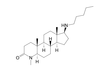 (1S,3aS,3bS,5aR,9aR,9bS,11aS)-1-(amylamino)-6,9a,11a-trimethyl-2,3,3a,3b,4,5,5a,8,9,9b,10,11-dodecahydro-1H-indeno[5,4-f]quinolin-7-one