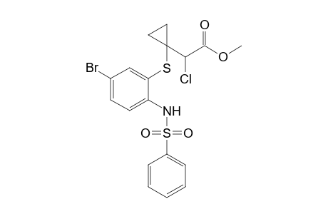 2-[1-[[2-(benzenesulfonamido)-5-bromo-phenyl]thio]cyclopropyl]-2-chloro-acetic acid methyl ester