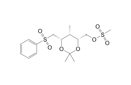 (4R,5R,6S)-4-Methanesulfonyloxymethyl-6-phenylsulfonylmethyl-2,2,5-trimethyl-1,3-dioxane
