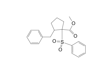 2-Benzyl-1-methoxycarbonyl-1-phenylsulfonylecyclopentane