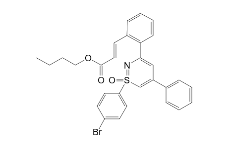 n-Butyl-(E)-2-{2-[1-(4-bromophenyl)-1-oxido-5-phenyl-1,2-thiazin-3-yl]phenyl}acrylate