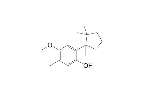 4-Methoxy-5-methyl-2-(1,2,2-trimethylcyclopentyl)phenol