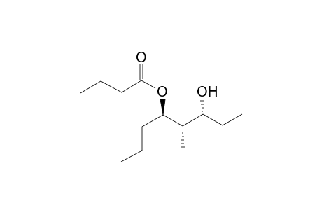 (4SR,5SR,6RS)-6-Hydroxy-5-methyloctyl butanoate