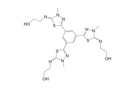 2,2',2"-(1,3,5-Benzenetriyl)tris[5-(2-hydroxyethylimino)-4,5-dihydro-4-methyl-1,3,4-thiazole]