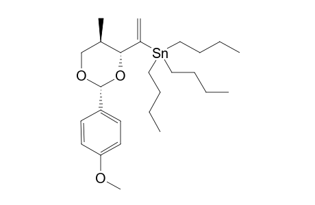 Tributyl(1-((2R,4R,5R)-2-(4-methoxyphenyl)-5-methyl-1,3-dioxan-4-yl)vinyl)stannane