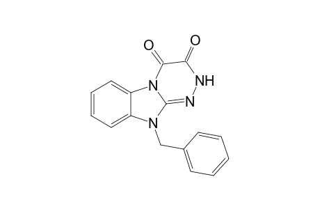 [1,2,4]Triazino[4,3-a][1,3]benzimidazole-3,4-dione, 2,10-dihydro-10-(phenylmethyl)-