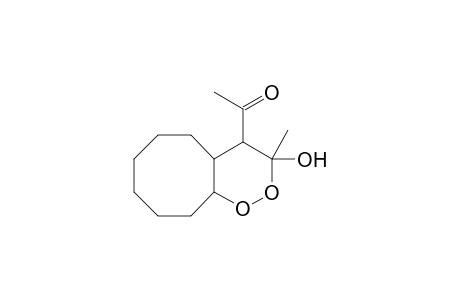 12-Acetyl-11-methyl-9,10-dioxabicyclo[6.4,0]decan-11-ol