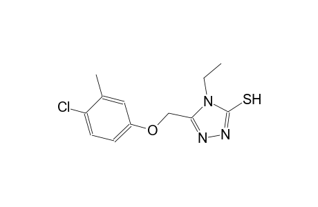 5-[(4-chloro-3-methylphenoxy)methyl]-4-ethyl-4H-1,2,4-triazol-3-yl hydrosulfide