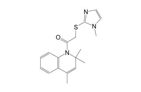 quinoline, 1,2-dihydro-2,2,4-trimethyl-1-[[(1-methyl-1H-imidazol-2-yl)thio]acetyl]-