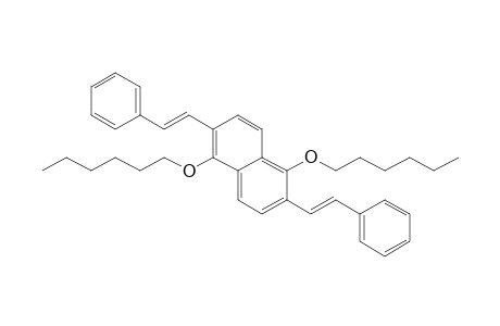 1,5-Dihexoxy-2,6-bis[(E)-2-phenylethenyl]naphthalene