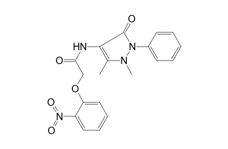 N-(1,5-dimethyl-3-oxidanylidene-2-phenyl-pyrazol-4-yl)-2-(2-nitrophenoxy)ethanamide