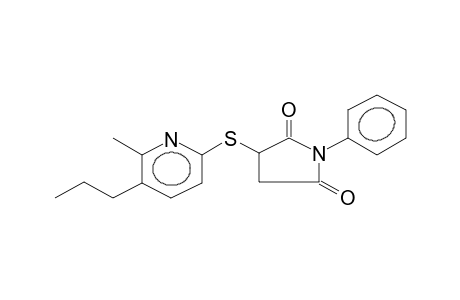 N-PHENYL-3-(5-PROPYL-6-METHYLPYRIDYL-2-MERCAPTO)SUCCINIMIDE