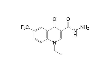 1,4-dihydro-1-ethyl-4-oxo-6-(trifluoromethyl)-3-quinolinecarboxylic acid, hydrazide