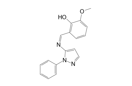 2-methoxy-6-[N-phenylpyrazol-5-yl)formimidoyl]phenol