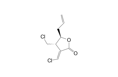 (2S,3R)-2-Allyl-3-(chloromethyl)-4-(chloromethylene)-tetrahydrofuran-5-one