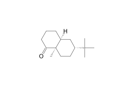 (4a.alpha.,6.alpha.,8a.alpha.)-6-(1,1-dimethylethyl)octahydro-8a-methyl-1(2H)-naphthalenone