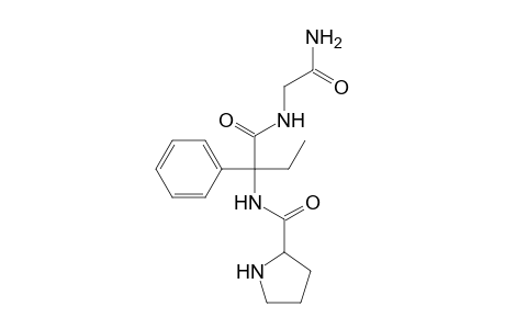 Glycinamide, L-prolyl-alpha-phenyl-L-alpha-aminobutyryl-N-Carbamoylmethyl-A-phenyl-A-(2-pyrrolidinecarboxamido)-butyramide